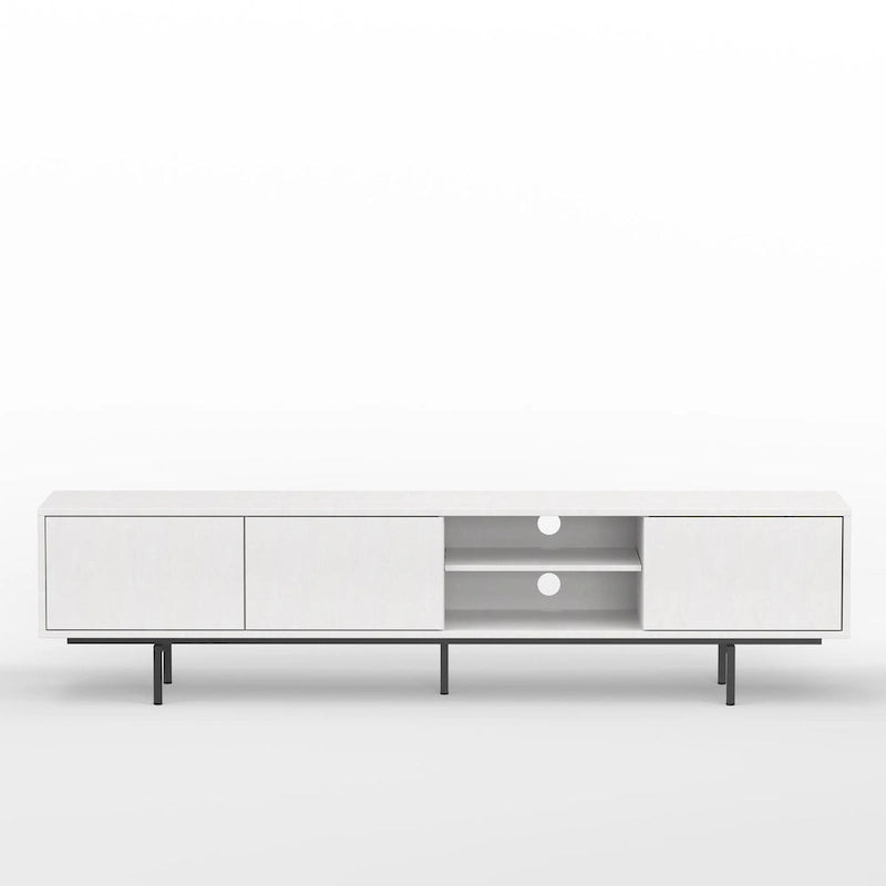 Meuble TV bas moderne du milieu du siècle Glenwillow Home Atlas 78 x 20