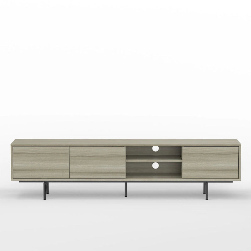 Meuble TV bas moderne du milieu du siècle Glenwillow Home Atlas 78 x 20