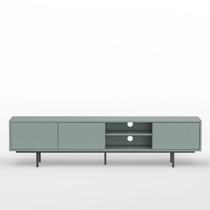 Meuble TV bas moderne du milieu du siècle Glenwillow Home Atlas 78 x 20