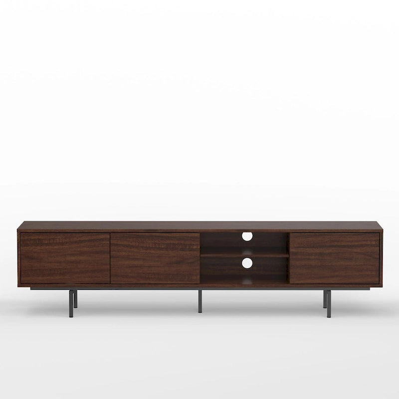 Meuble TV bas moderne du milieu du siècle Glenwillow Home Atlas 78 x 20