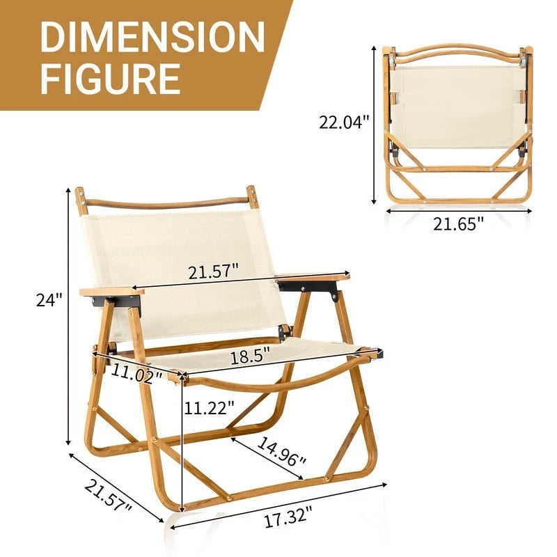 Chaise de camping en aluminium à cadre unique avec revêtement en spray imitation bois