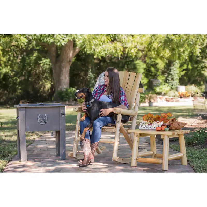 Fauteuil à bascule pour adulte Leigh Country Aspen - Naturel