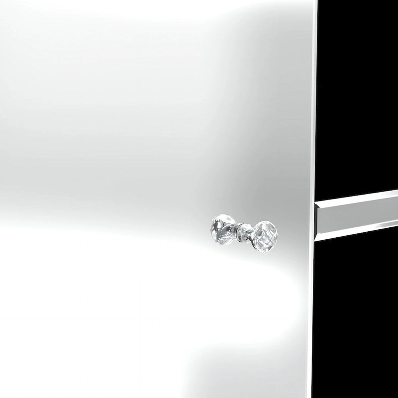 Meuble TV miroir diamant pour console multimédia 59 pouces