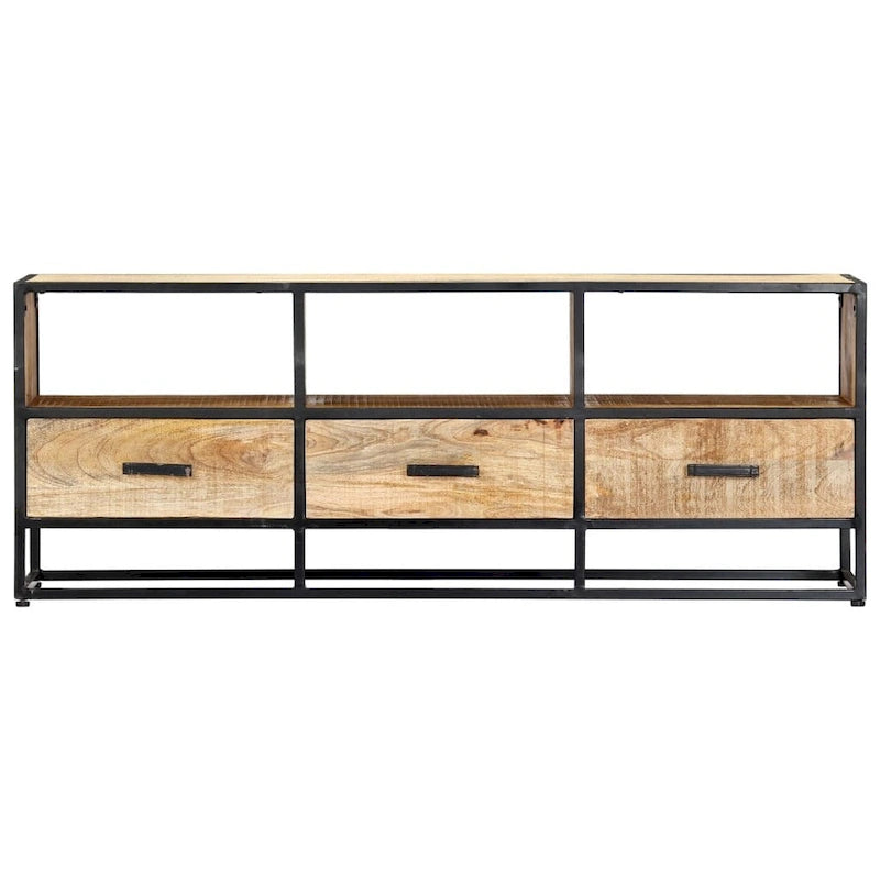 Meuble TV vidaXL 120x30x45 cm Bois de manguier massif