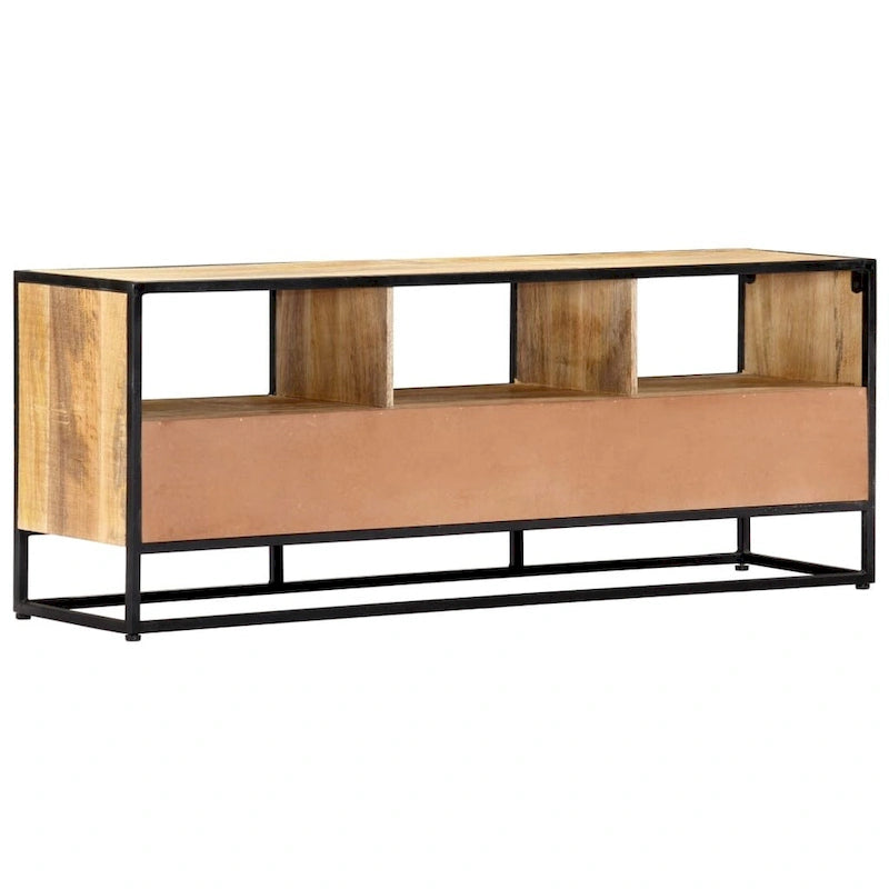 Meuble TV vidaXL 120x30x45 cm Bois de manguier massif