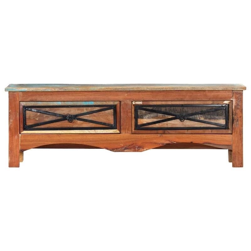 vidaXL Meuble TV 120x30x40 cm Bois de récupération massif