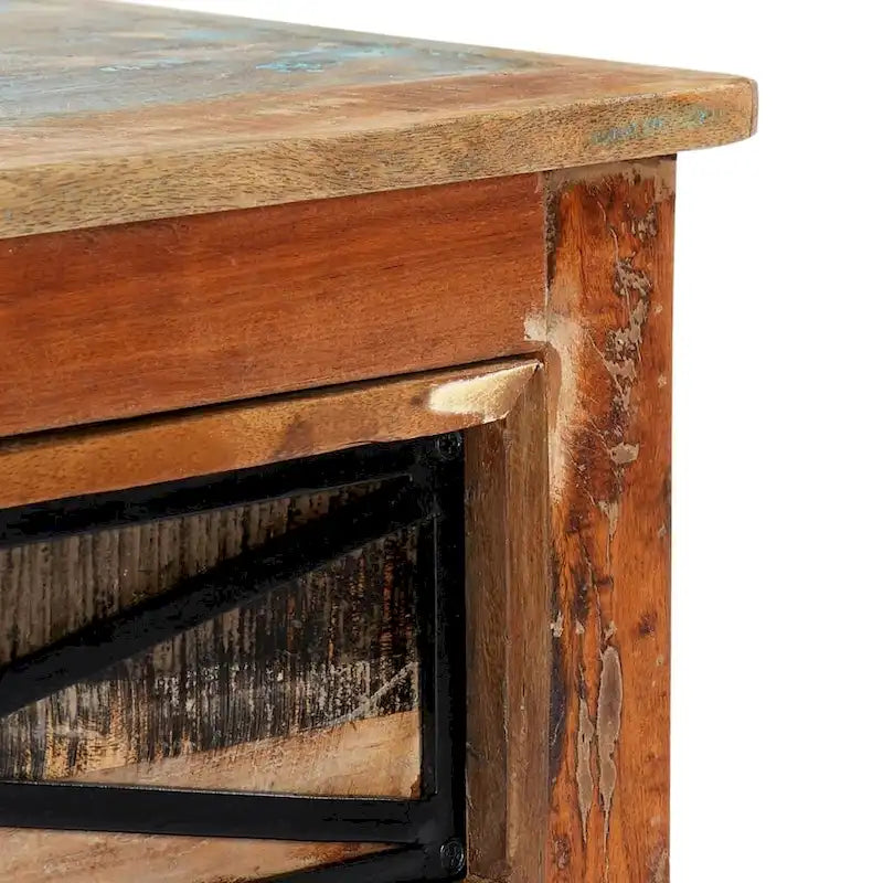 vidaXL Meuble TV 120x30x40 cm Bois de récupération massif