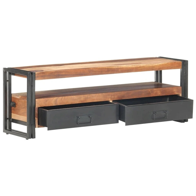 Meuble TV vidaXL 120x30x40 cm en bois massif avec finition