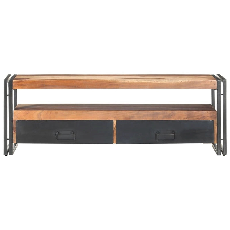 Meuble TV vidaXL 120x30x40 cm en bois massif avec finition