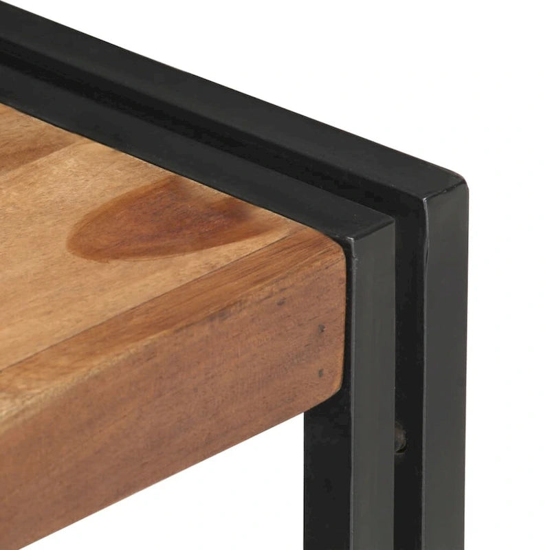 Meuble TV vidaXL 120x30x40 cm en bois massif avec finition