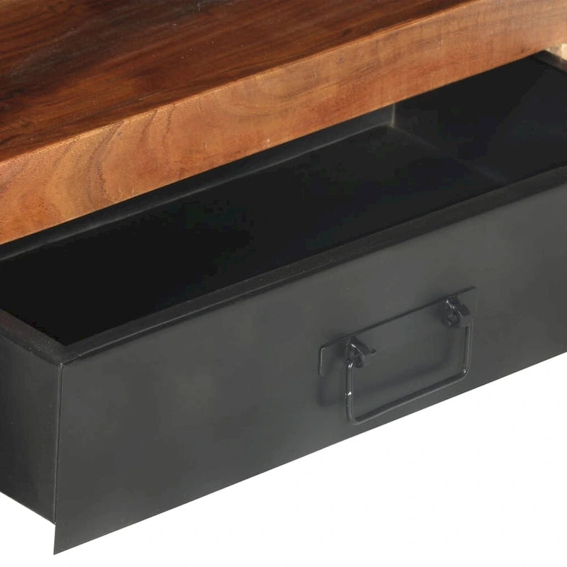 Meuble TV vidaXL 120x30x40 cm en bois massif avec finition
