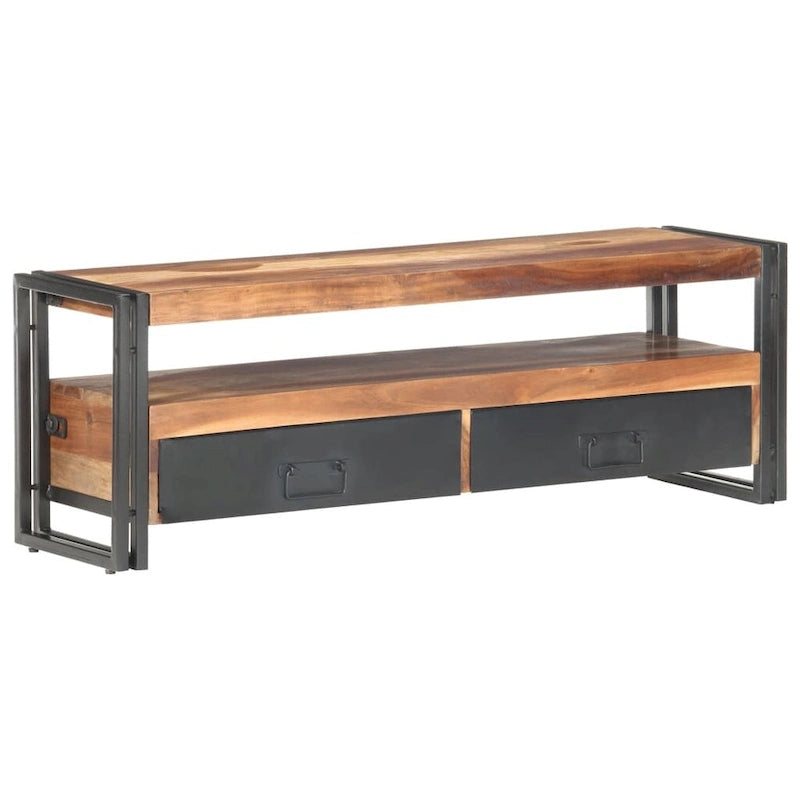 Meuble TV vidaXL 120x30x40 cm en bois massif avec finition