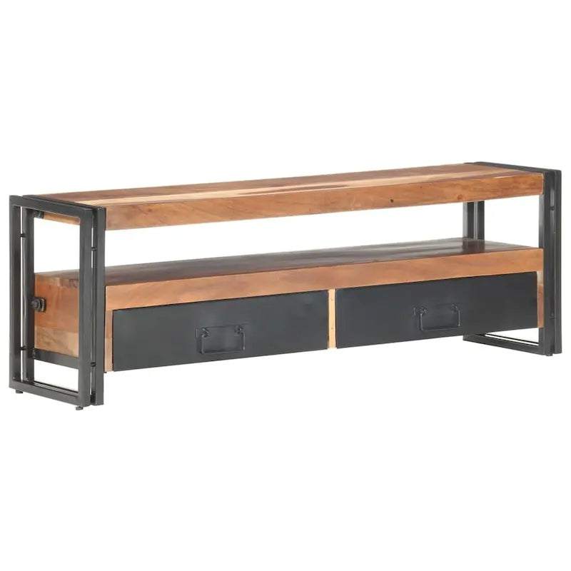 Meuble TV vidaXL 120x30x40 cm en bois massif avec finition