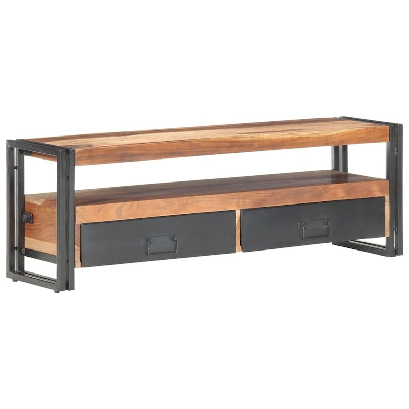 Meuble TV vidaXL 120x30x40 cm en bois massif avec finition