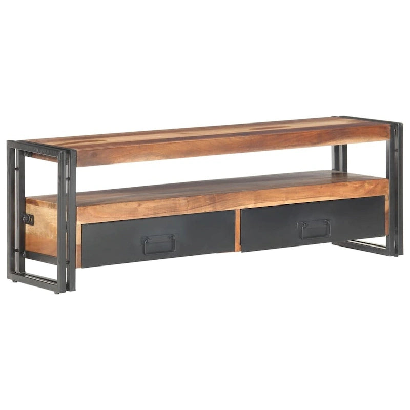 Meuble TV vidaXL 120x30x40 cm en bois massif avec finition