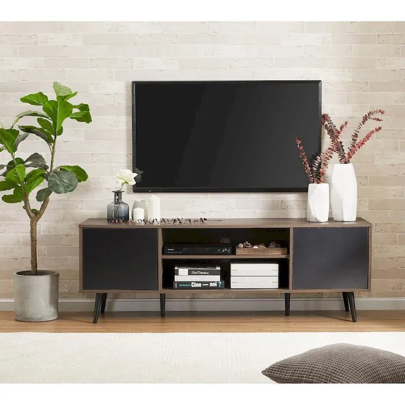 Meuble TV Mid-Century Modern pour téléviseurs de 32 à 65 pouces - 42 pouces