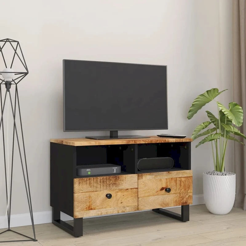 vidaXL Meuble TV 70x33x46 cm Bois de manguier massif