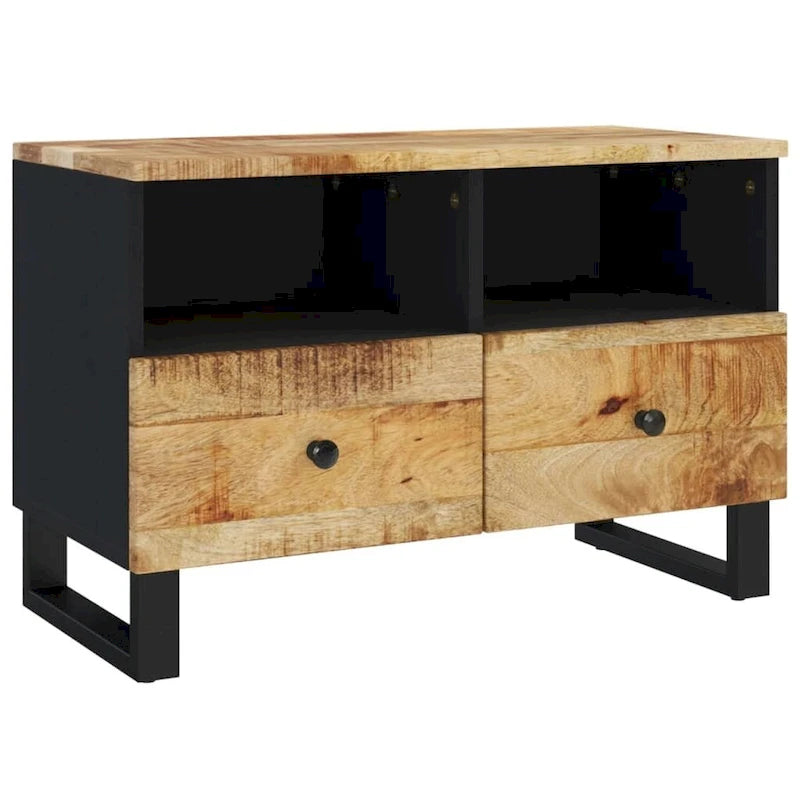vidaXL Meuble TV 70x33x46 cm Bois de manguier massif