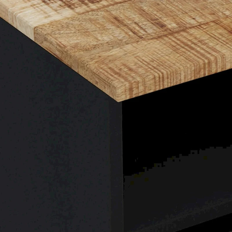 vidaXL Meuble TV 70x33x46 cm Bois de manguier massif