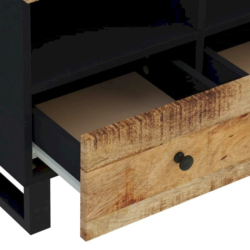 vidaXL Meuble TV 70x33x46 cm Bois de manguier massif