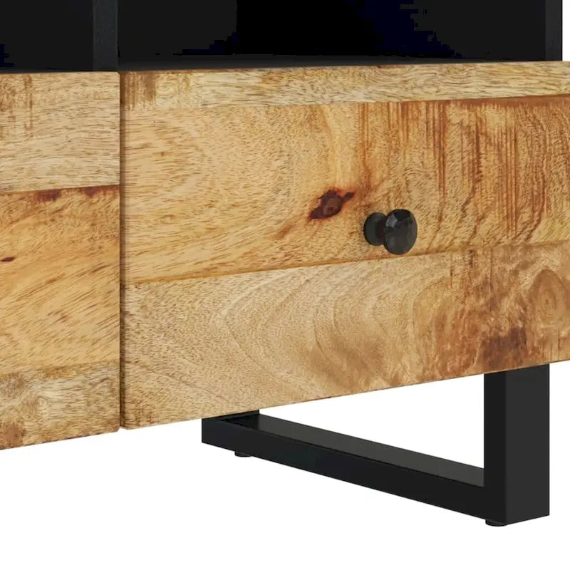 vidaXL Meuble TV 70x33x46 cm Bois de manguier massif