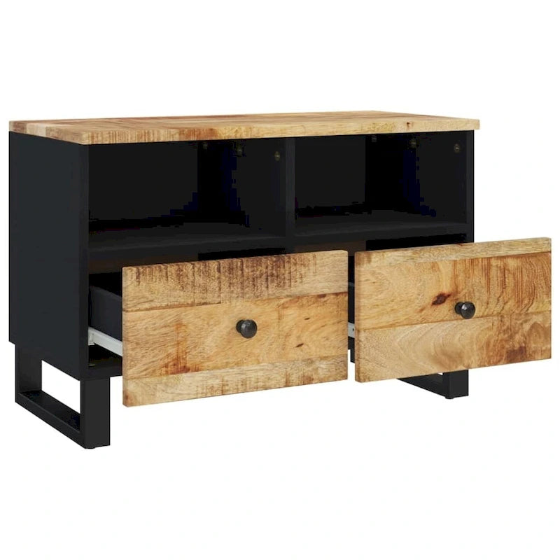 vidaXL Meuble TV 70x33x46 cm Bois de manguier massif