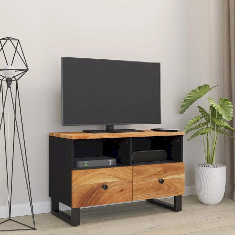 vidaXL Meuble TV 70x33x46 cm Bois de manguier massif