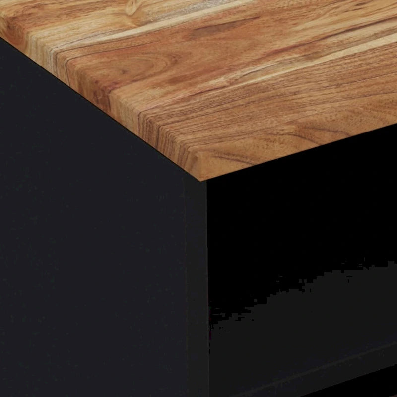 vidaXL Meuble TV 70x33x46 cm Bois de manguier massif