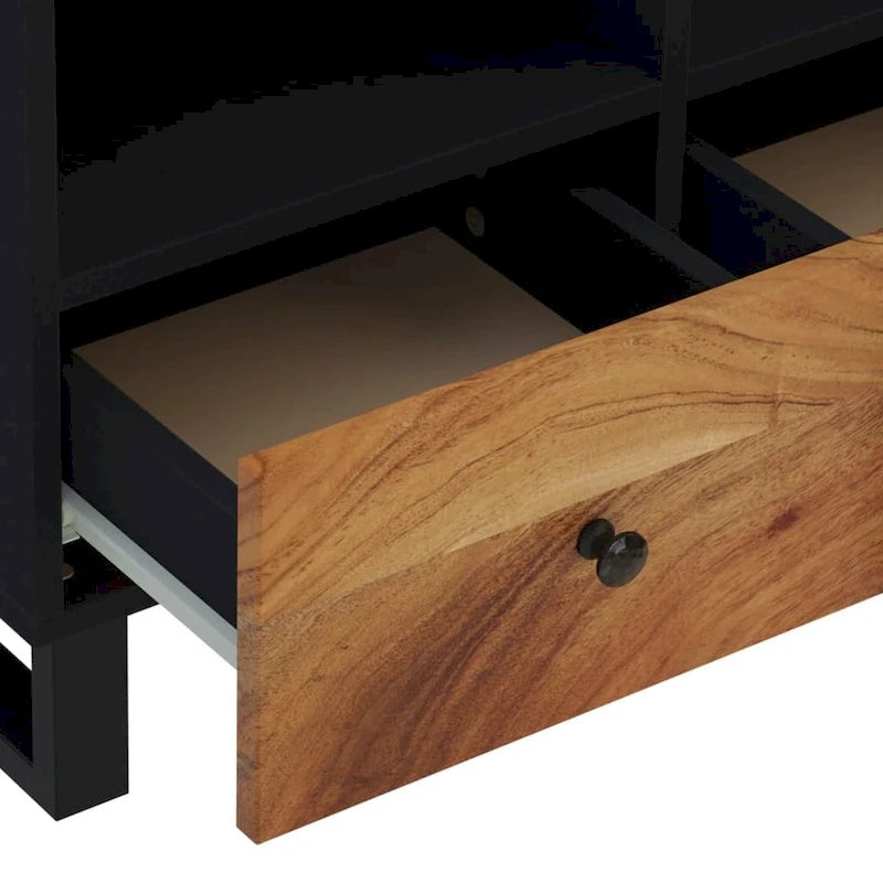 vidaXL Meuble TV 70x33x46 cm Bois de manguier massif