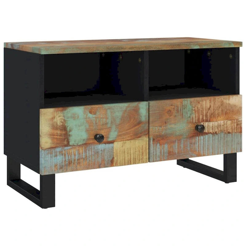vidaXL Meuble TV 70x33x46 cm Bois de manguier massif