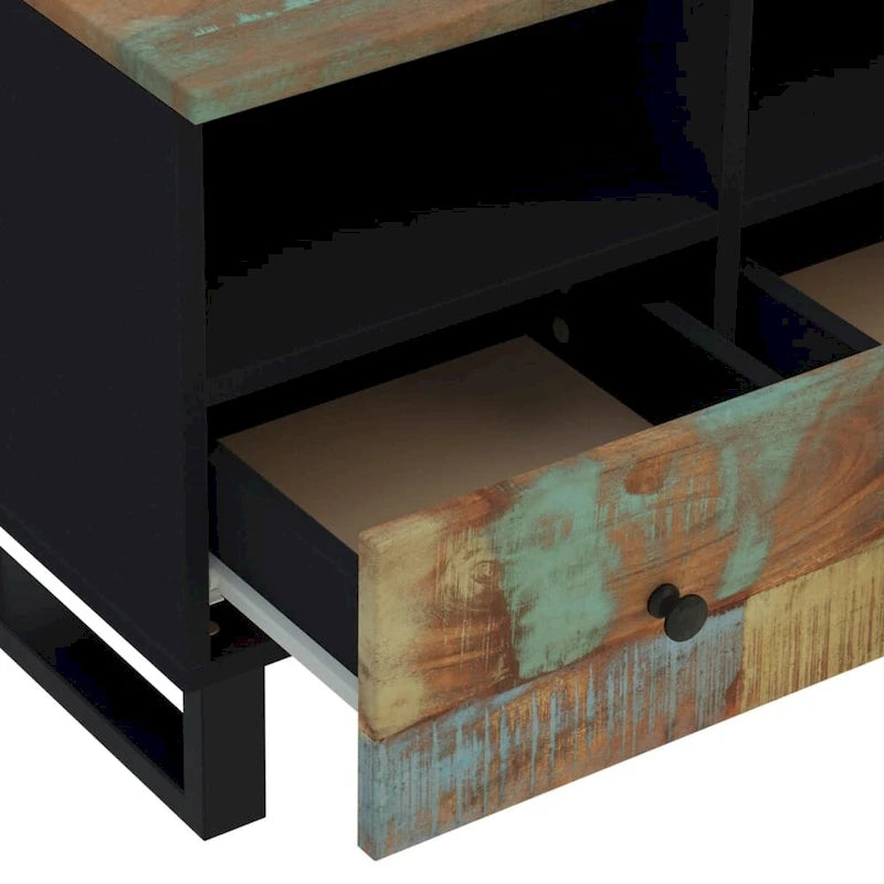 vidaXL Meuble TV 70x33x46 cm Bois de manguier massif
