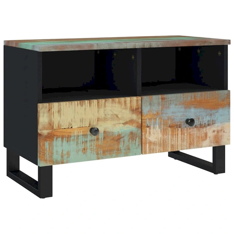 vidaXL Meuble TV 70x33x46 cm Bois de manguier massif