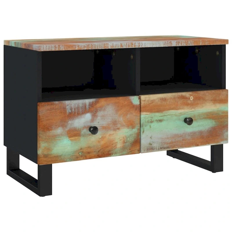vidaXL Meuble TV 70x33x46 cm Bois de manguier massif