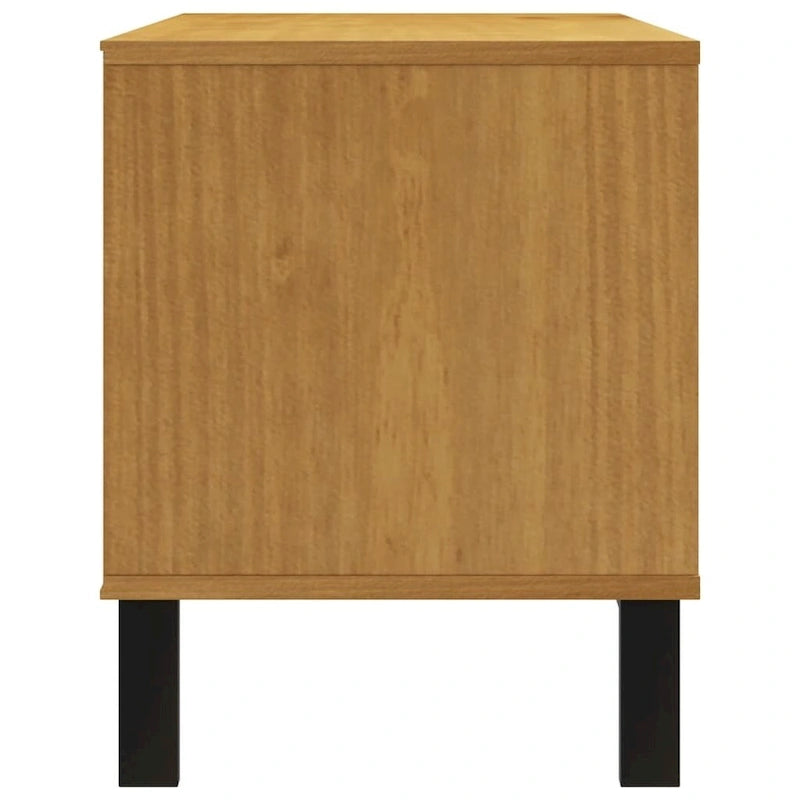 vidaXL Meuble TV FLAM 110x40x50 cm Pin massif - 110 x 40 x 50