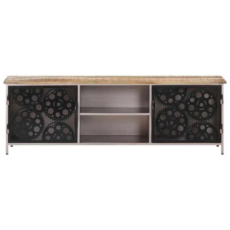Meuble TV vidaXL 120x30x40 cm Bois de manguier brut