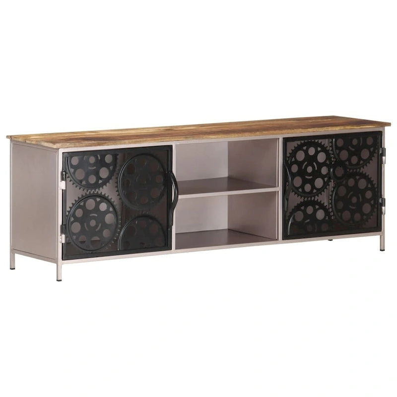 Meuble TV vidaXL 120x30x40 cm Bois de manguier brut