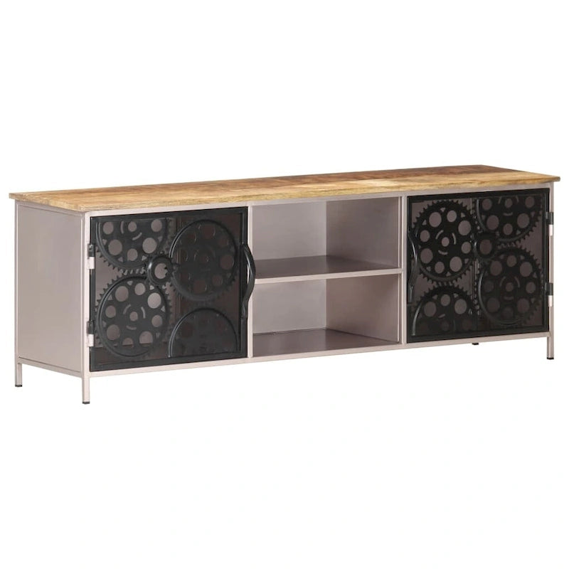 Meuble TV vidaXL 120x30x40 cm Bois de manguier brut