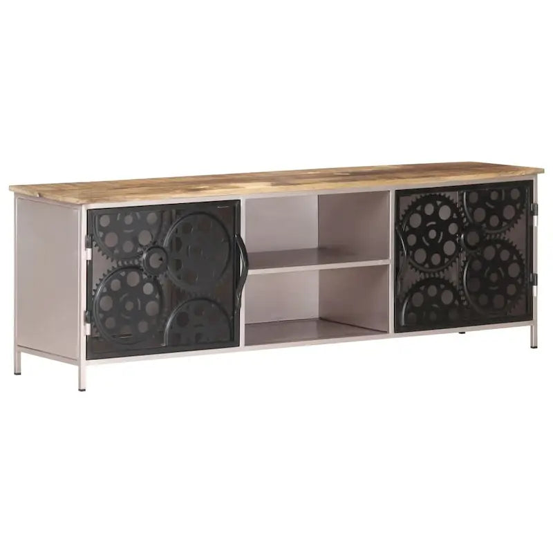 Meuble TV vidaXL 120x30x40 cm Bois de manguier brut