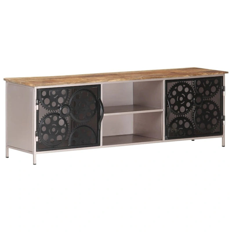Meuble TV vidaXL 120x30x40 cm Bois de manguier brut