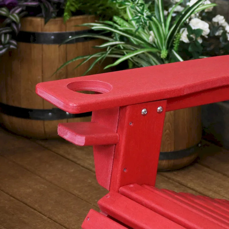 Lot de 2 chaises Adirondack Sunnydaze tout temps avec porte-gobelet