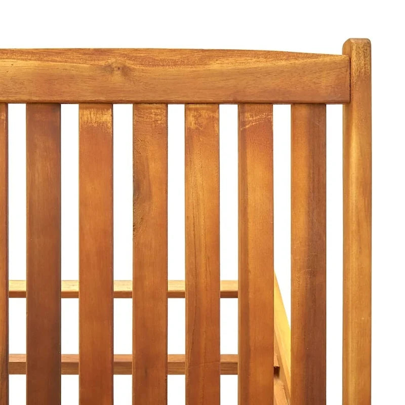 vidaXL Chaise longue de jardin Bain de soleil extérieur au bord de la piscine Bois d'acacia massif - 199 x 59/63 x 30/62/76/85