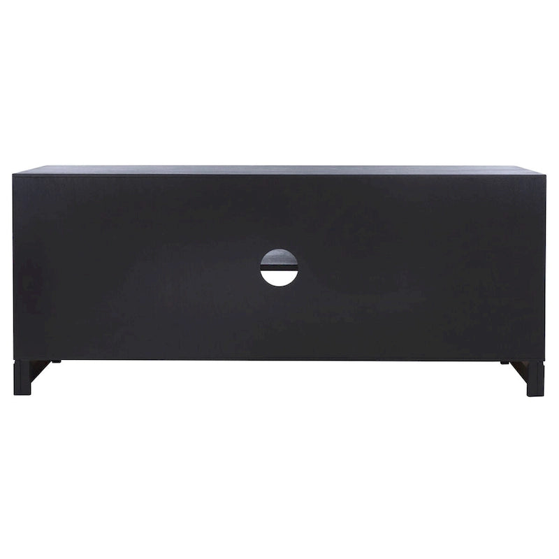 Meuble TV 2 portes 1 étagère Safavieh Burghilde - 47 L x 16 P x 20 H - 47Lx16Px20H
