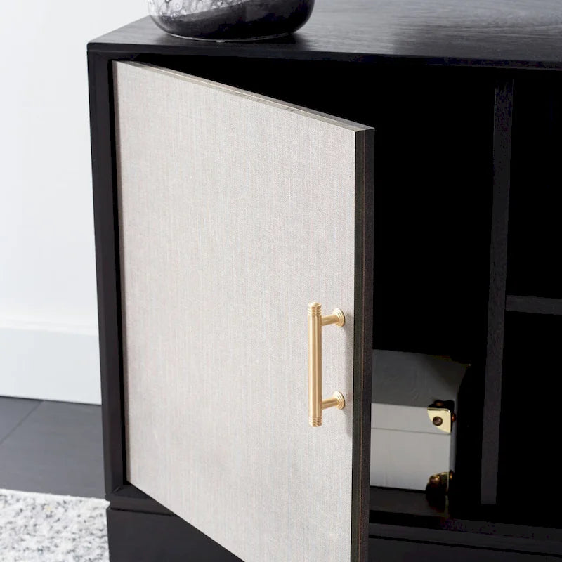 Meuble TV 2 portes 1 étagère Safavieh Burghilde - 47 L x 16 P x 20 H - 47Lx16Px20H