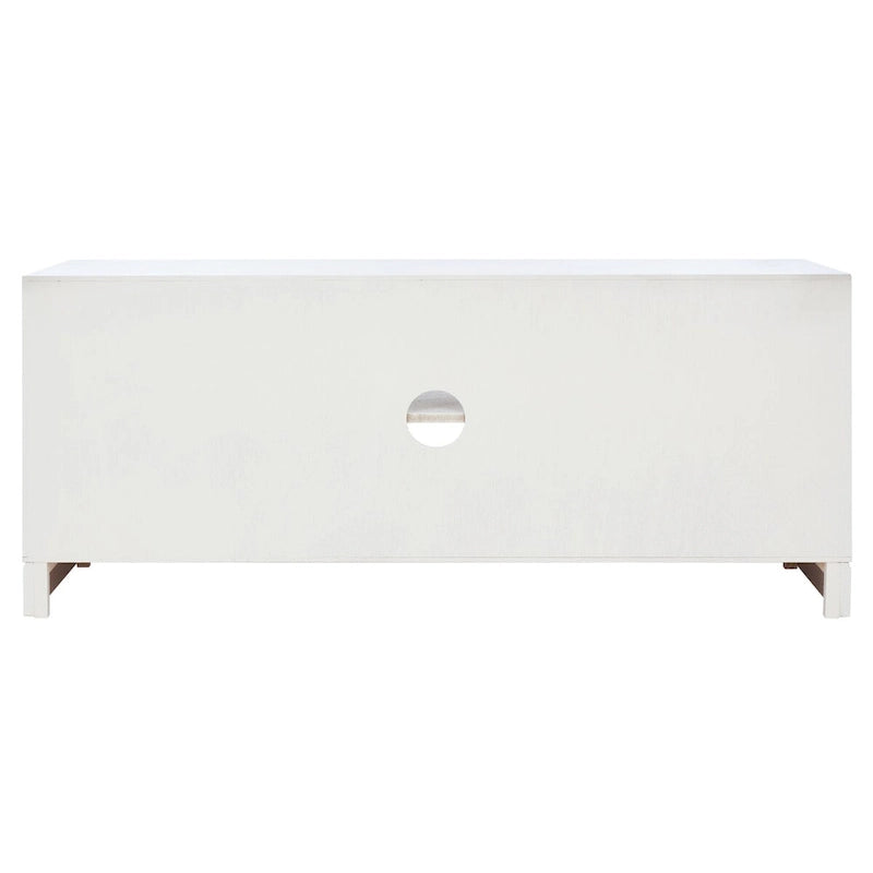 Meuble TV 2 portes 1 étagère Safavieh Burghilde - 47 L x 16 P x 20 H - 47Lx16Px20H