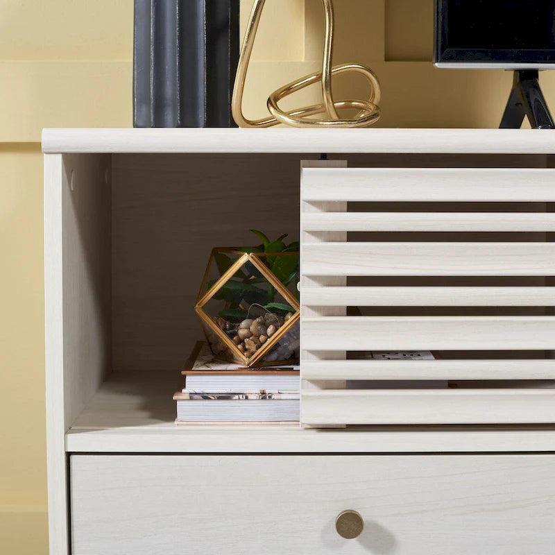 Meuble TV média à 3 tiroirs Safavieh Ciera (pour téléviseur à écran plat de 65 pouces) - 58,7 po x 15,2 po x 23,9 po - 59Wx15Px24H