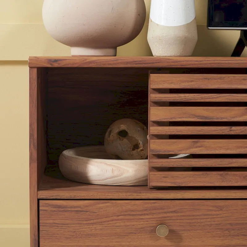 Meuble TV média à 3 tiroirs Safavieh Ciera (pour téléviseur à écran plat de 65 pouces) - 58,7 po x 15,2 po x 23,9 po - 59Wx15Px24H