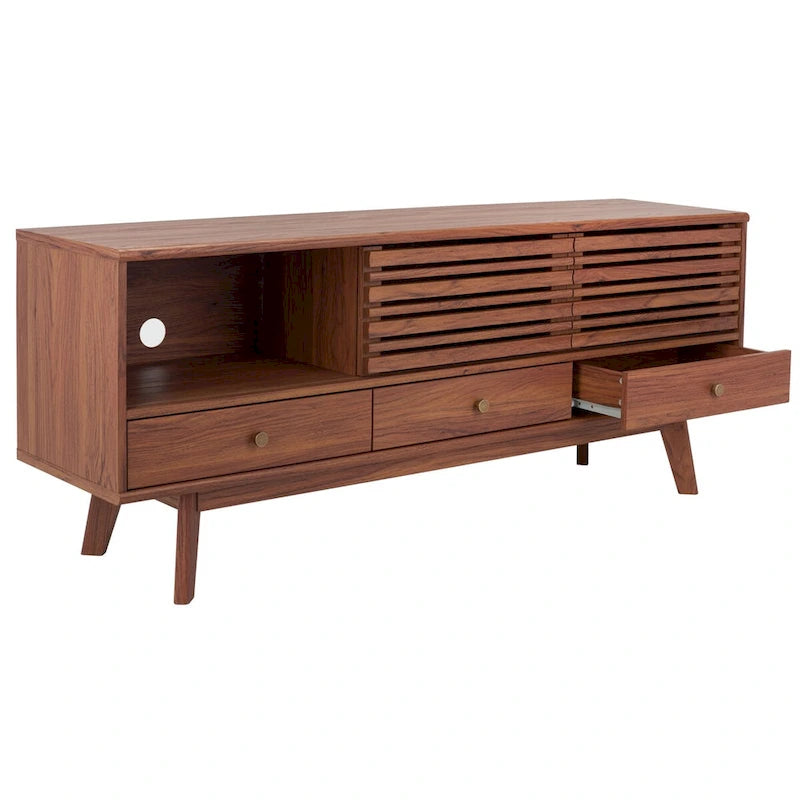 Meuble TV média à 3 tiroirs Safavieh Ciera (pour téléviseur à écran plat de 65 pouces) - 58,7 po x 15,2 po x 23,9 po - 59Wx15Px24H