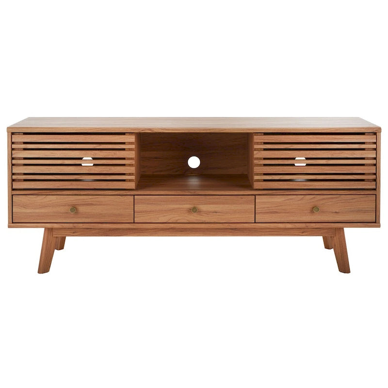 Meuble TV média à 3 tiroirs Safavieh Ciera (pour téléviseur à écran plat de 65 pouces) - 58,7 po x 15,2 po x 23,9 po - 59Wx15Px24H