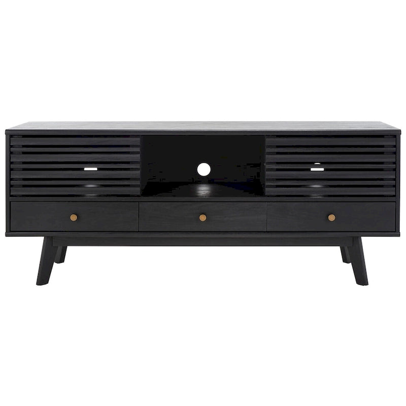 Meuble TV média à 3 tiroirs Safavieh Ciera (pour téléviseur à écran plat de 65 pouces) - 58,7 po x 15,2 po x 23,9 po - 59Wx15Px24H