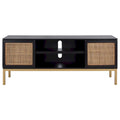 Meuble TV Safavieh Cristen à 1 étagère en rotin – 54 L x 15 P x 22 H po – 54Lx15Px22H